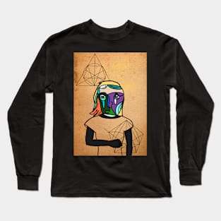 FemaleMask NFT with AbstractEye Color and GreenSkin Color - Unnamed Long Sleeve T-Shirt